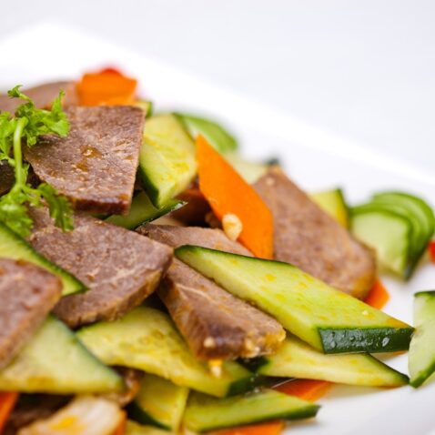 Салат "Говядина с огурцом" (15)