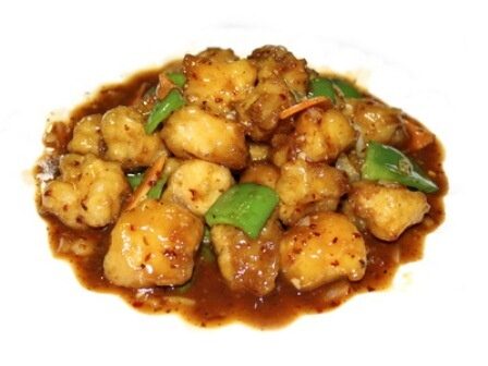 Минтай со сладким перцем в соевом соусе (67)